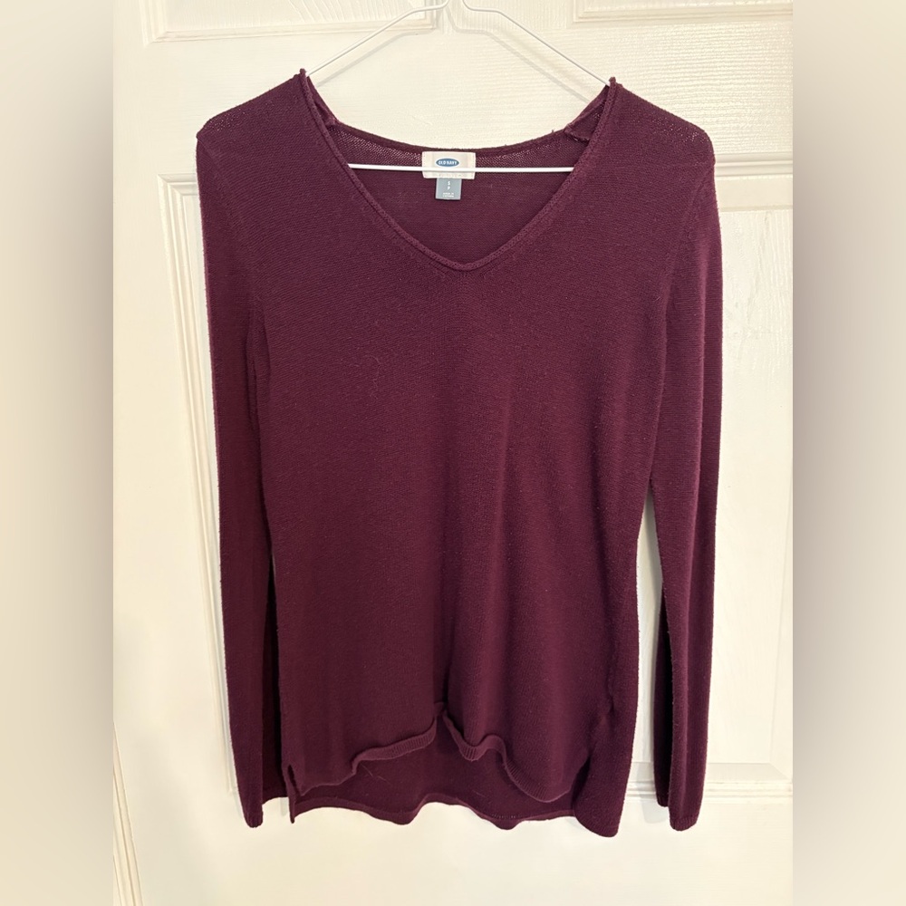Old Navy Deep Purple Knit Sweater